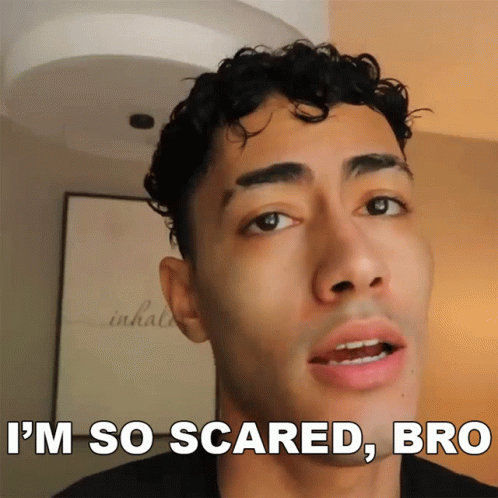 Im So Scared Bro Giovanni Rivera GIF