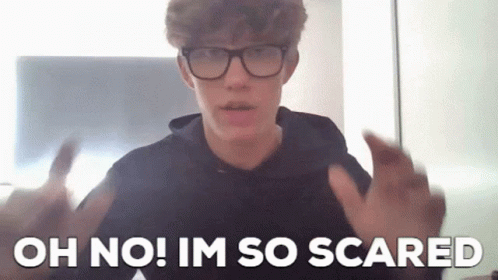 Im So Scared Guy Shaking GIF