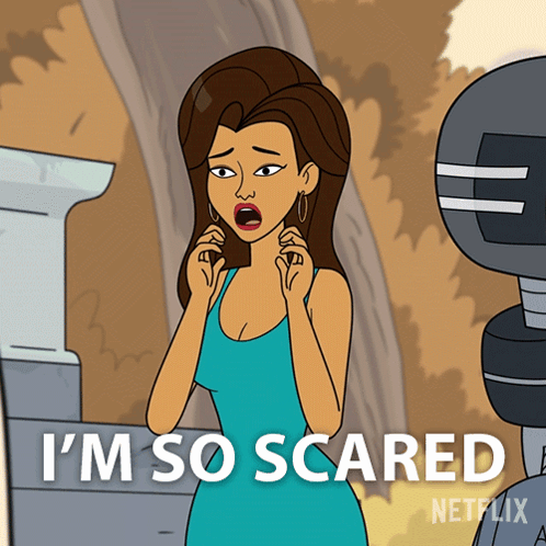 Im So Scared Lucy Suwan Mulligan GIF