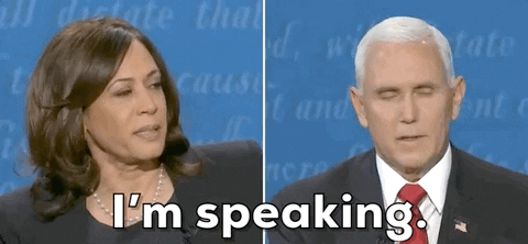 Im Speaking Kamala Harris And Mike Pence GIF