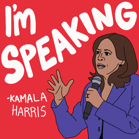Im Speaking Kamala Harris Poster GIF