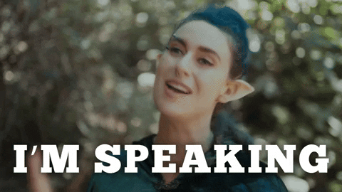 Im Speaking Laughing Woman GIF