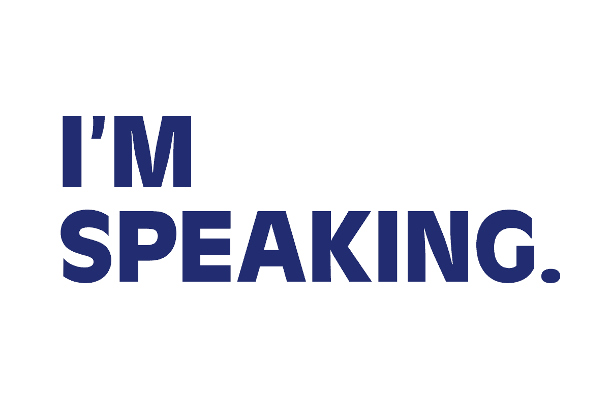 Im Speaking Logo Design GIF