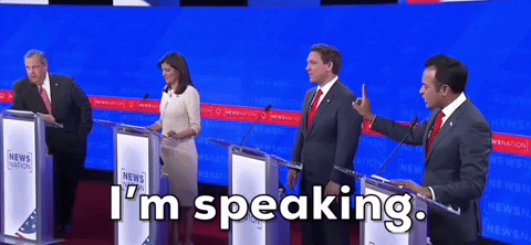 Im Speaking Presidential Debate GIF