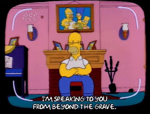 Im Speaking To You From Beyond The Grave GIF