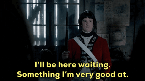 Im Waiting Royal British Guard Ghost Movie GIF