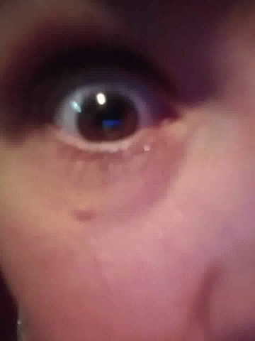 Im Watching You Shocked Eyes Close Up GIF