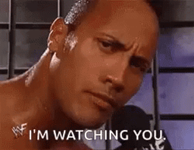 Im Watching You Dwayne The Rock GIF