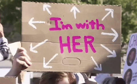 Im With Her Written In Card GIF