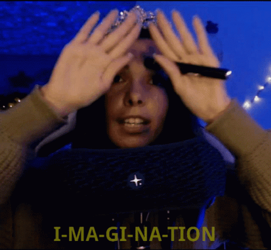 Imagination Streamer Girl GIF