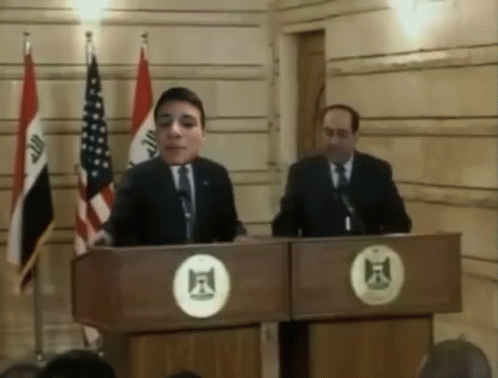 Imitated Face Of George Bush Shoe Throwing GIF