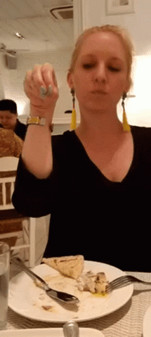 Imitating Salt Bae In Resto GIF