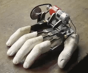 Impatient Robotic Hand GIF