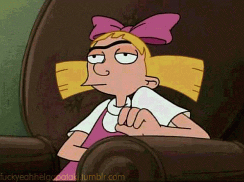 Impatiently Waiting Helga Pataki Hey Arnold GIF