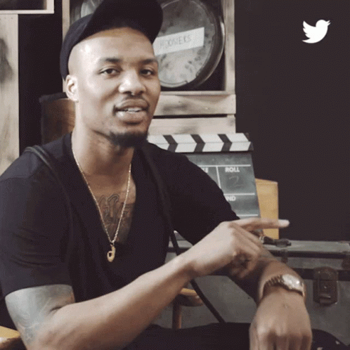 Impatiently Waiting Tapping Watch Damian Lillard GIF