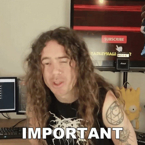 Important Long Curly Haired Guy GIF