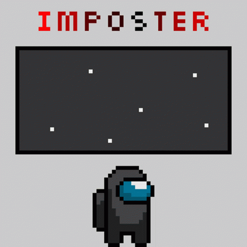 Imposter Among Us Red And Black GIF