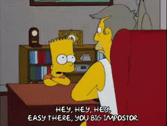 Imposter Bart Simpson And Principal Skinner GIF