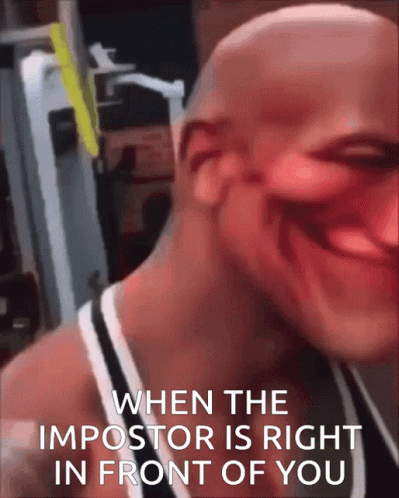 Imposter Dwayne Johnson With Distorted Face GIF