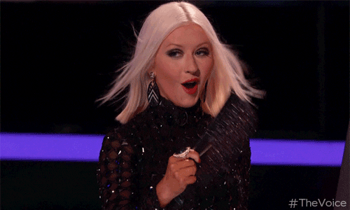Impressed Christina Aguilera Wow GIF