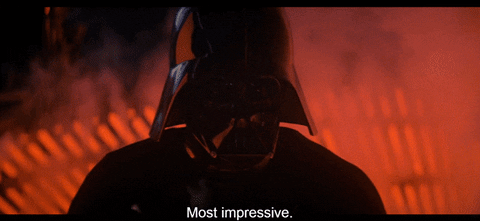 Impressed Darth Vader Silhouette GIF