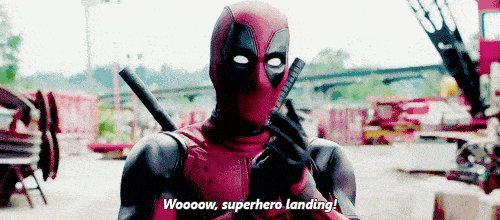 Impressed Deadpool Clapping GIF