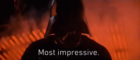Darth Vader That Was Impressive Fight GIF