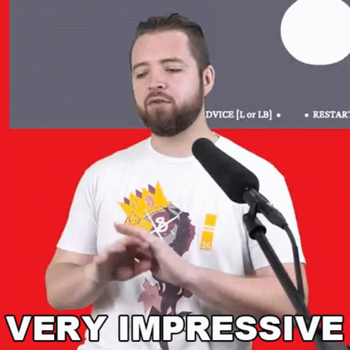 Very Impressive Man In White Tees GIF