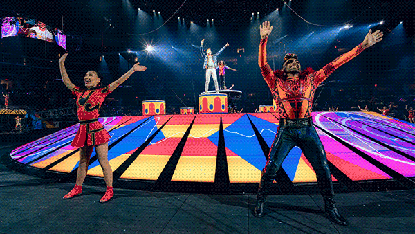 Impressive Circus Ringling Bros Waving Dance GIF