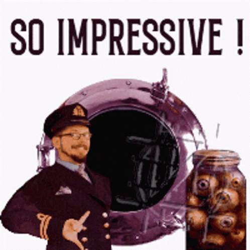 Impressive Eyeball And The Captain GIF