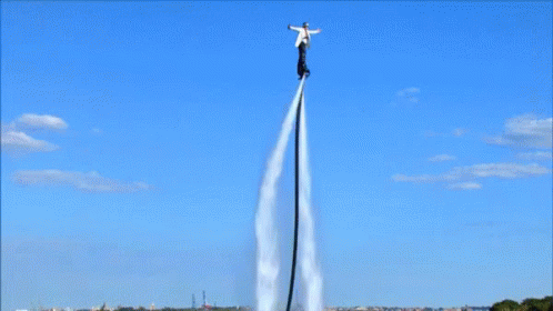 Impressive Sky Boarding Spout GIF