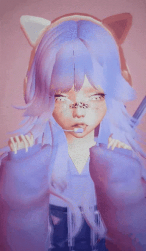 Imvu Cute Avatar With Cat Ears GIF