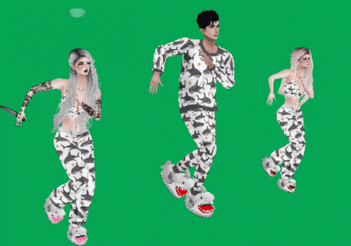 Imvu Matching Outfit Dancing Avatars GIF
