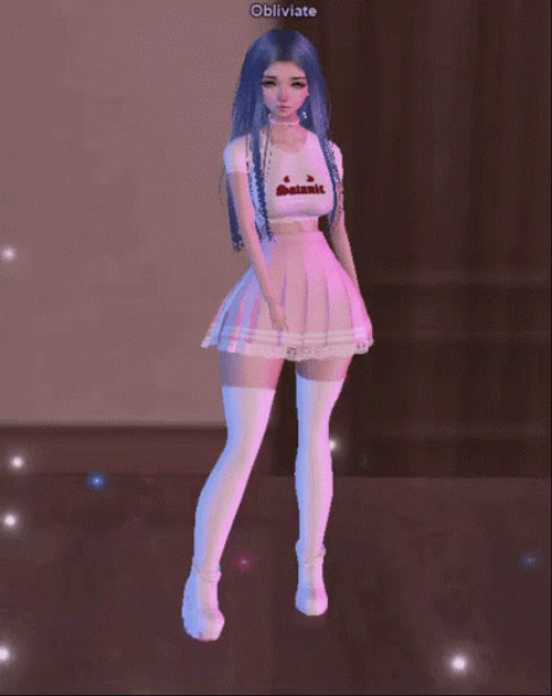 Imvu Pretty Avatar On Her Knees GIF