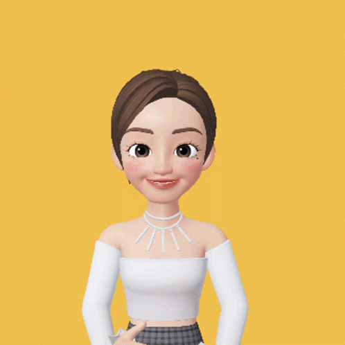 Imvu Shy Avatar Covering Face GIF