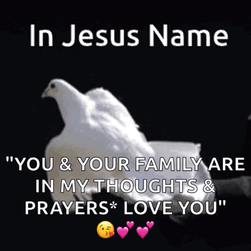 In Jesus Name You and Family Are in My Thoughts