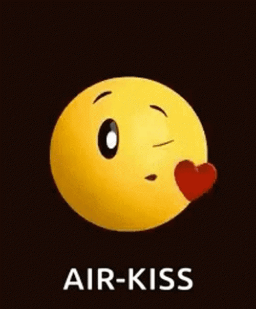 In Love Emoji Blowing Kiss GIF
