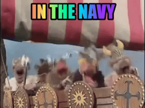 In The Navy Cute Puppets Dancing GIF