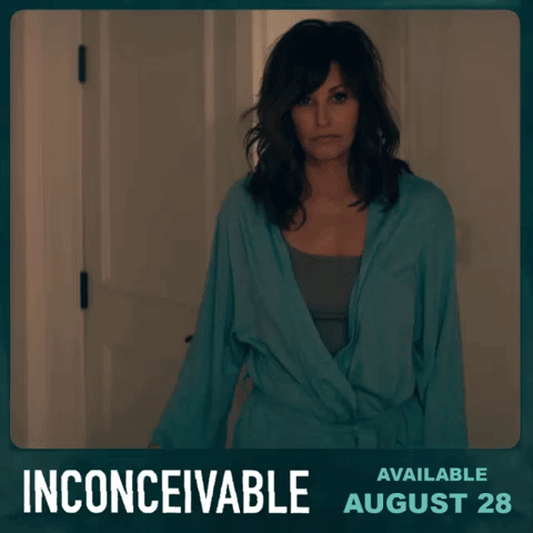 Inconceivable Frustrated Gina Gershon GIF