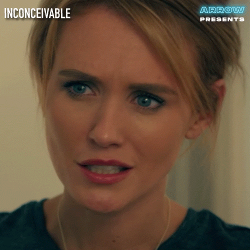 Inconceivable Nicky Whelan Shaking Head GIF