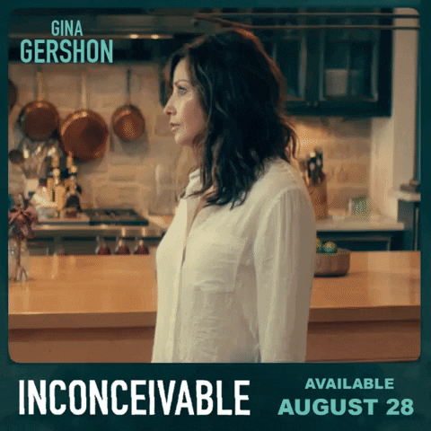 Inconceivable Gina Gershon Intense Stare GIF
