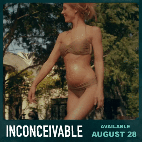 Inconceivable Pregnant Nicky Whelan In Bikini GIF