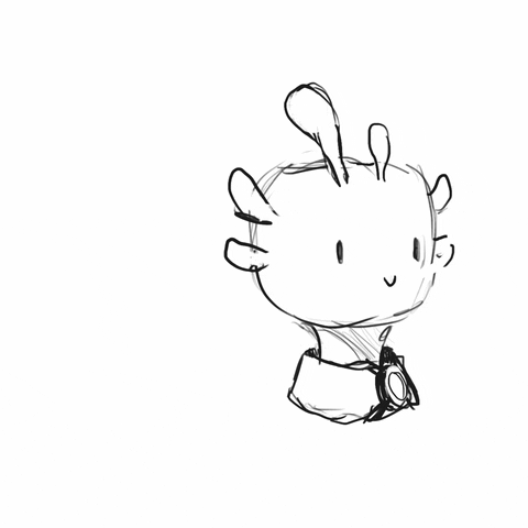 Incredible Axolotl Sketch GIF