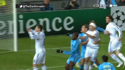 Incredible Head Kick Ronaldo Goal GIF