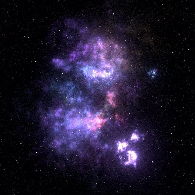 Incredible Outer Space Gas Formation GIF
