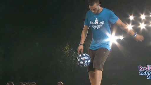 Incredible Soccer Ball Exhibition GIF