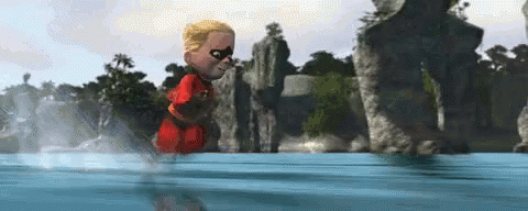 Incredibles Dash Running On Water GIF