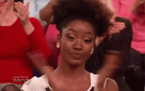 Sassy Girl Nodding Clapping GIF