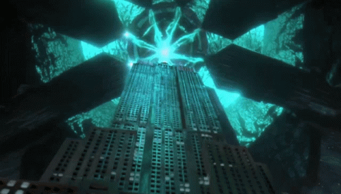 Independence Day Movie Laser Beam Building Explodes GIF