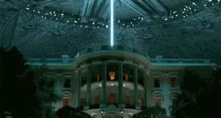 Independence Day Movie Lazer Beam Explodes White House GIF